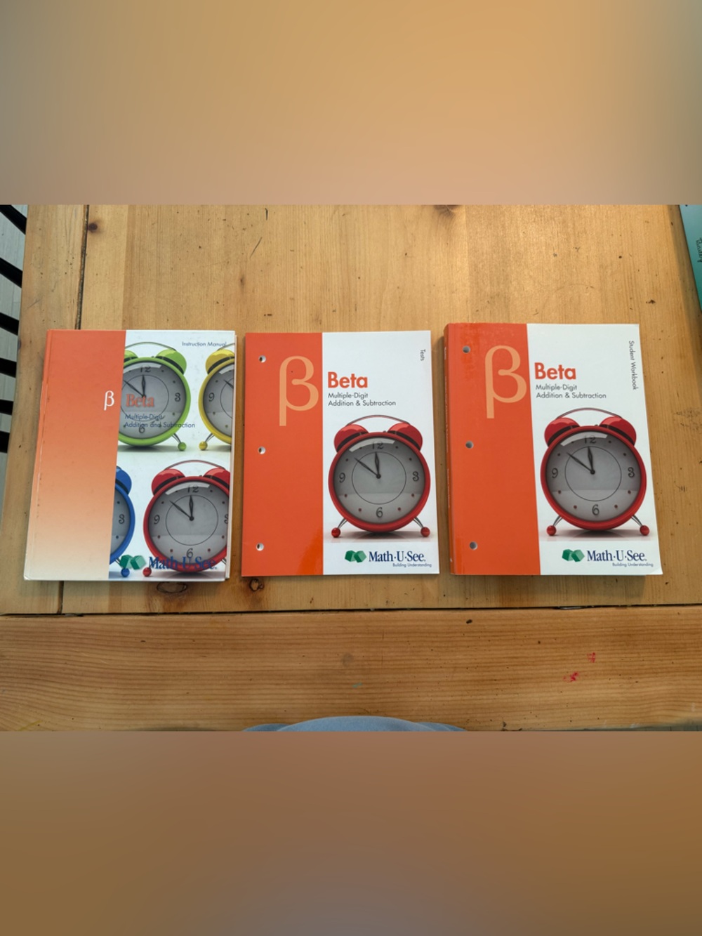 Math-U-See Beta Student Teachers Manual-Tests-Workbook